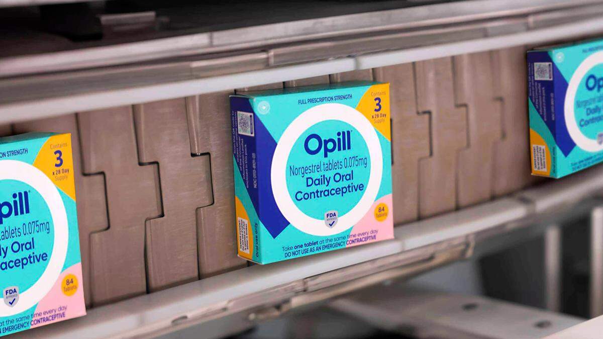 Esta imagen distribuida por Perrigo Company muestra cajas de Opill, la primera píldora anticonceptiva que se podrá vender sin receta en Estados Unidos a finales de marzo.