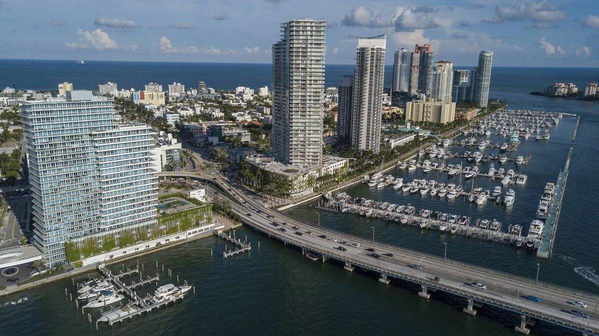 Miami Beach commission voted unanimously to waive development fees to build homes for local workers. The city is one of the most expensive in Miami-Dade County. Above: The entrance to South Beach from the MacArthur Causeway.
