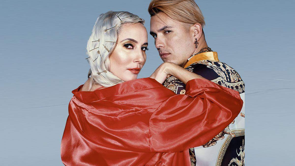 El dúo Domino Saints: Gigi Ojeda y David Leal.