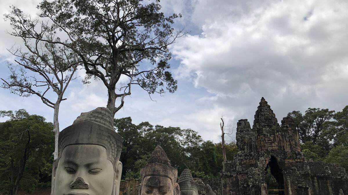 Entrada al templo de Bayon-Angkor.