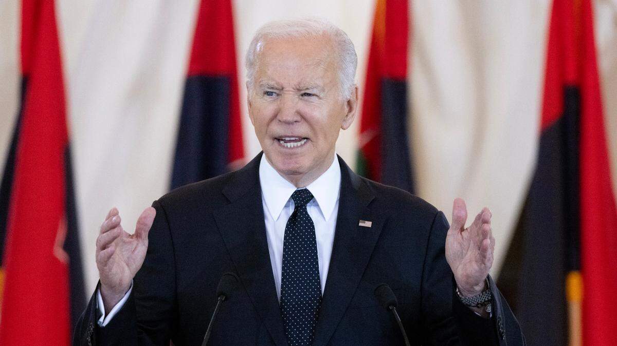 El presidente Joe Biden da un discurso para recordar a las víctimas del Holocausto y denunciar el auge del antisemitismo, en el Capitolio de Washington, D.C., el martes 7 de mayo de 2024.