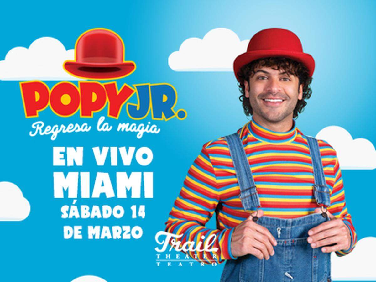 Popy JR regresa la magia en vivo en el Teatro Trail.