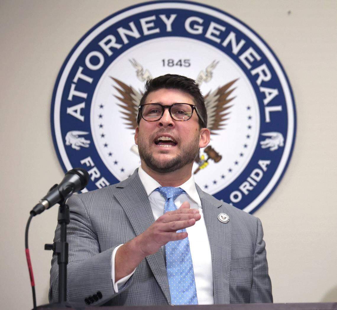 El fiscal general de la Florida, James Uthmeier. 