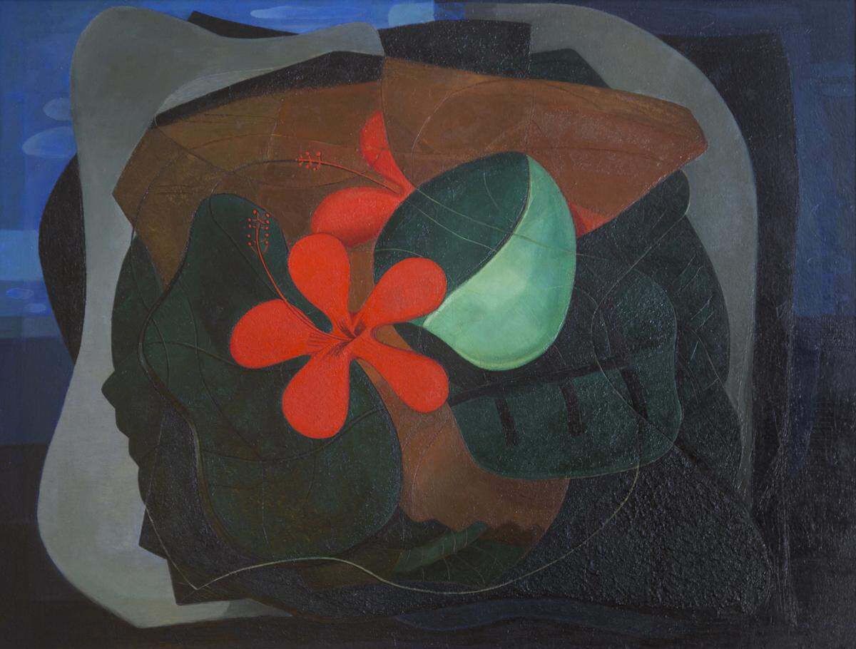 “Marpacífico”, 1936, de Amelia Peláez. Óleo sobre lienzo, 29 x 37 ³/₈ pulgadas. Giulio V. Blanc Collection. Courtesy of Lodovico and Margherita Blanc © Amelia Peláez Foundation. 