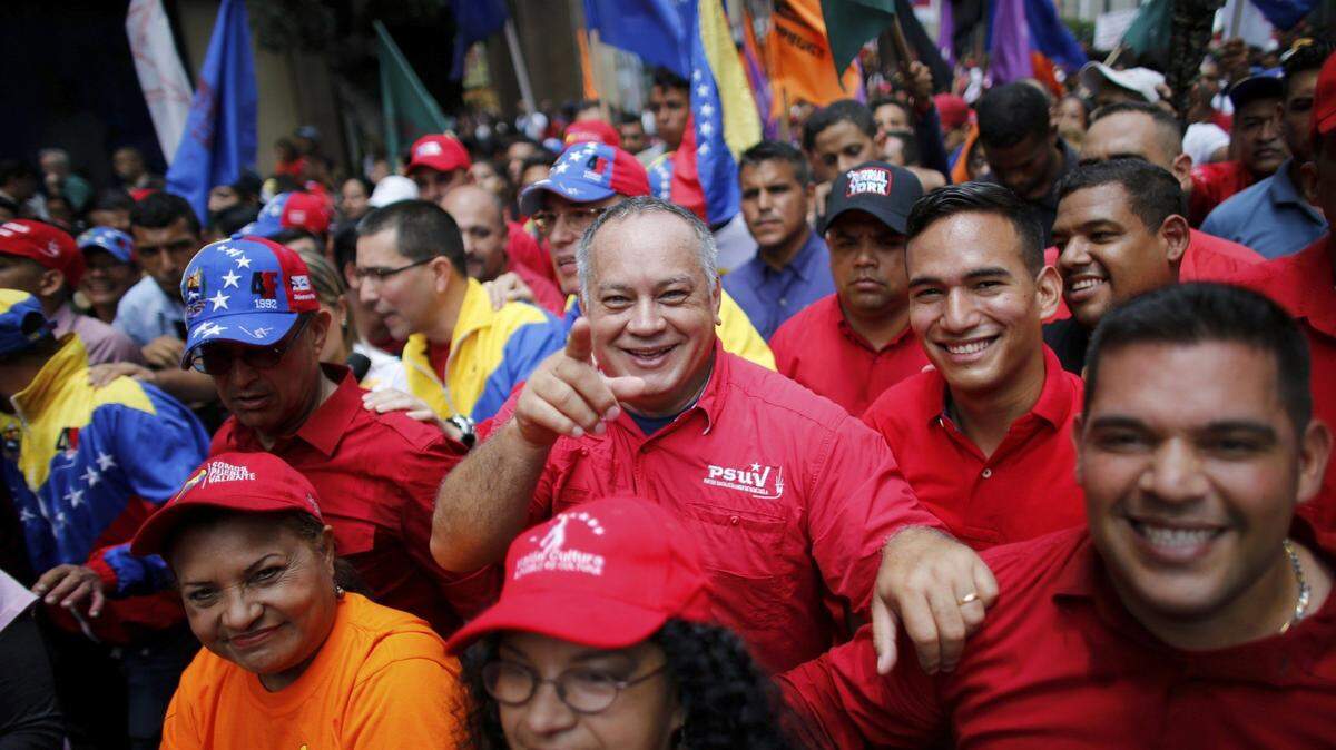 Diosdado Cabello, número dos del chavismo, en una foto de archivo en Caracas, Venezuela, el 14 de agosto del 2017-.