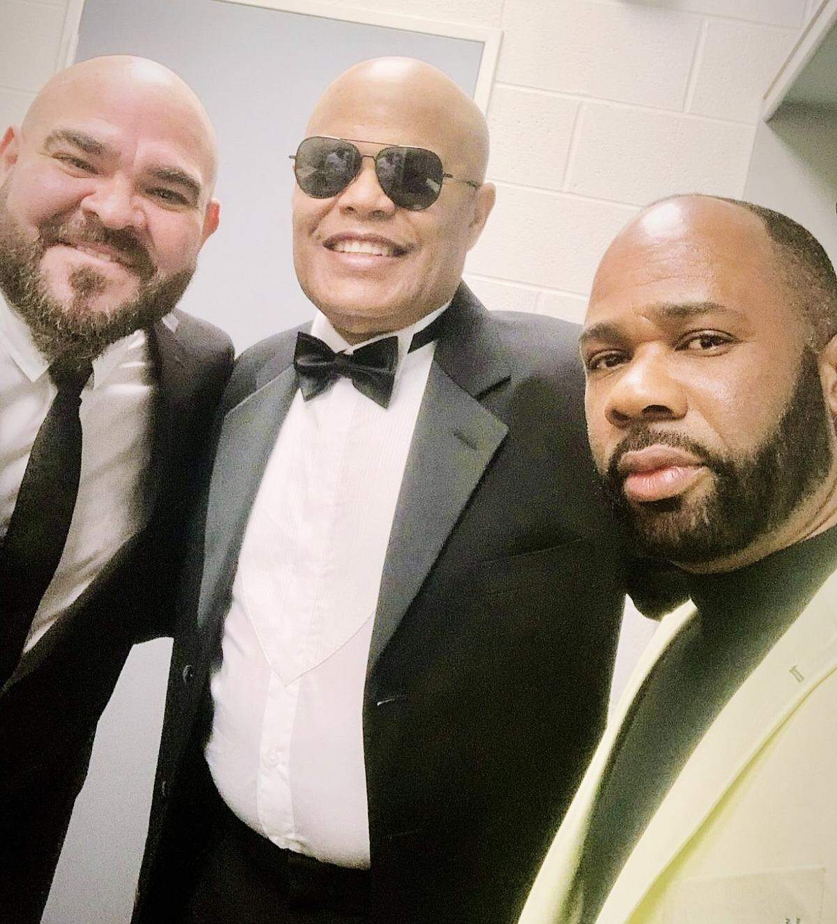 Ángel López, Rubby Pérez y José Rosario en Houston, Texas, 2022.