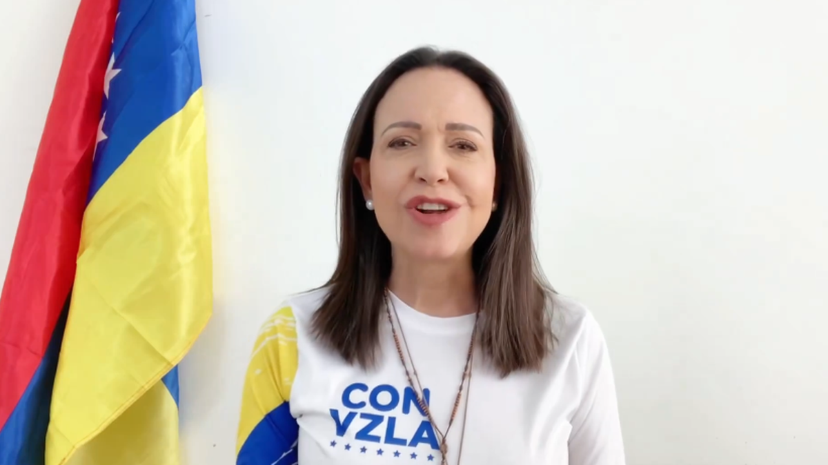 La líder opositora de Venezuela María Corina Machado envía un mensaje a través de un video publicado en X (antes Twitter), el martes 22 de octubre de 2024. 