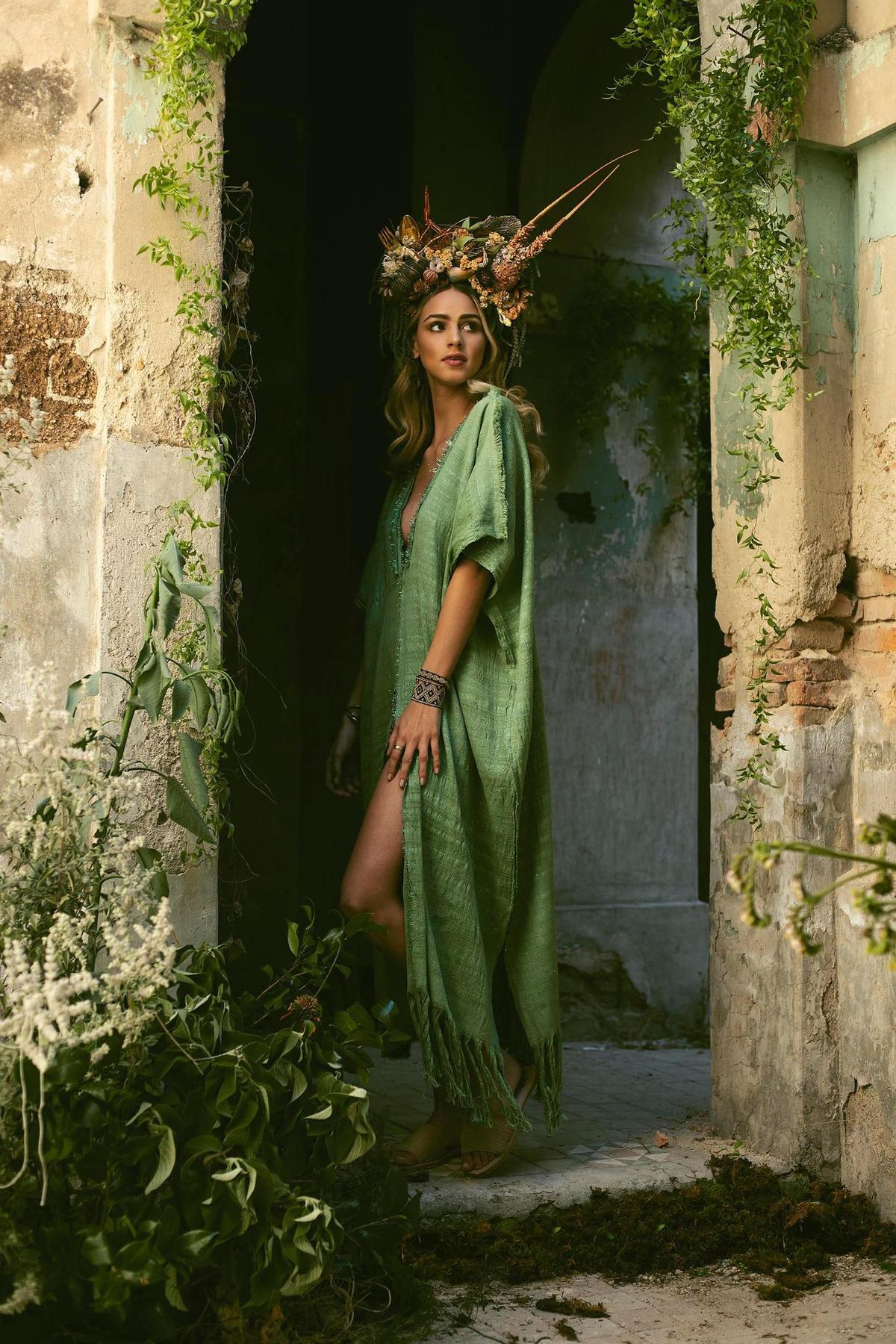 Túnica de la diseñadora mexicana Alejandra Márquez, de The Raw Project.