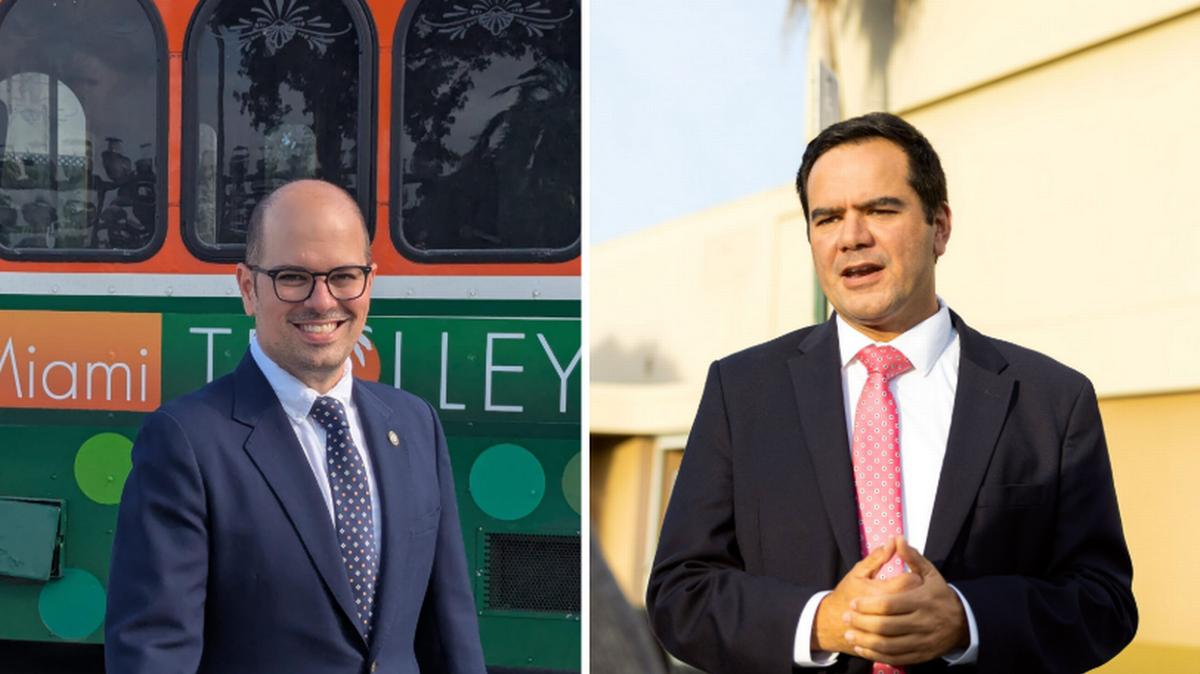 José Regalado, a la izquierda, y Ralph Rosado, a la derecha, se enfrentarán en la elección especial del 3 de junio por el Distrito 4 de Miami.