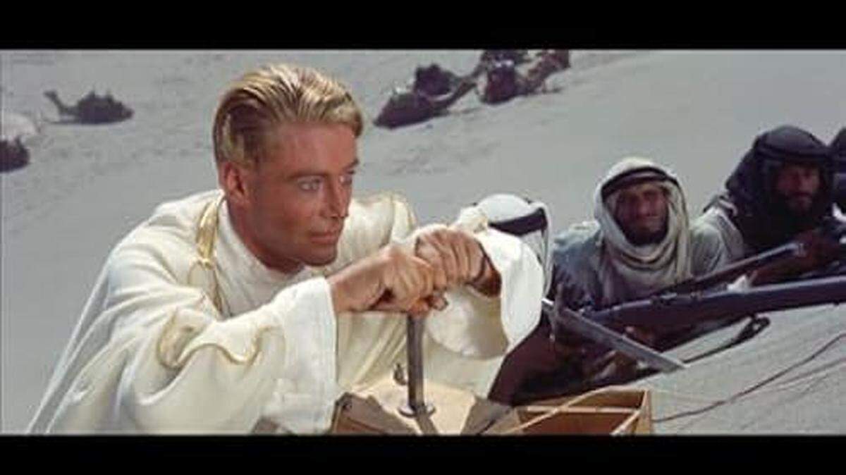 ‘Lawrence of Arabia’ (1962) en Coral Gables Art Cinema con Peter O’Toole, Omar Sharif, Anthony Quinn y José Ferrer. Nominada a diez premios de la Academia.