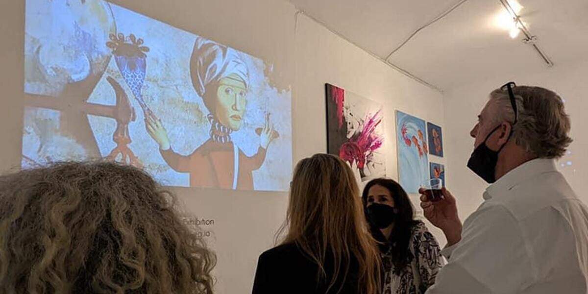 Exposición de NFT en Wynwood para MIAMI NFT WEEK.