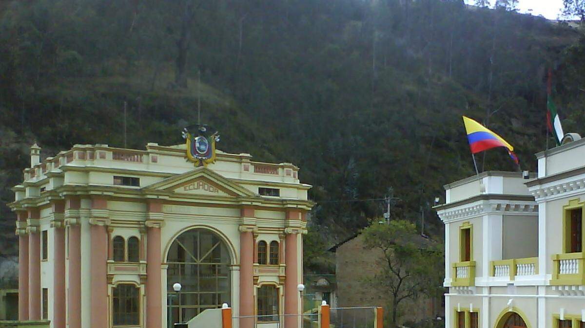 El puente internacional de Rumichaca, en la frontera de Colombia y Ecuador.