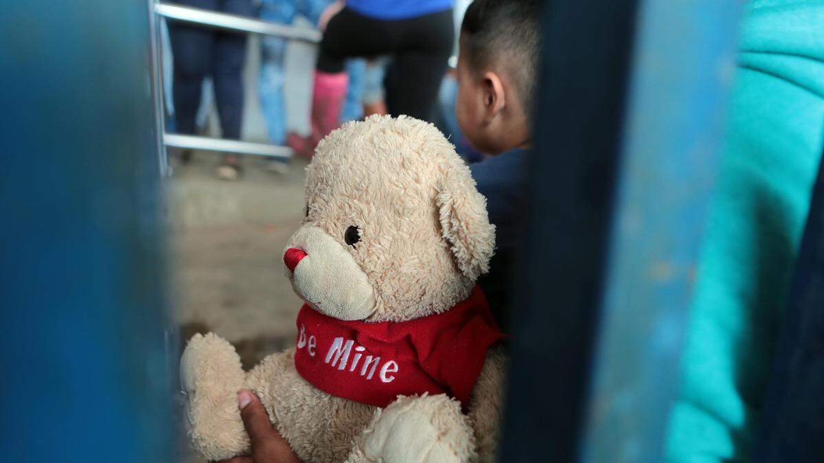Costa Rica. Niño nicaragüense en estación de inmigración del gobierno costarricense, cerca de la frontera de Peñas Blancas. 07/23/2018