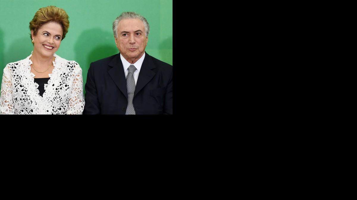 Dilma Rousseff y Michel Temer. AFP-Archivo 