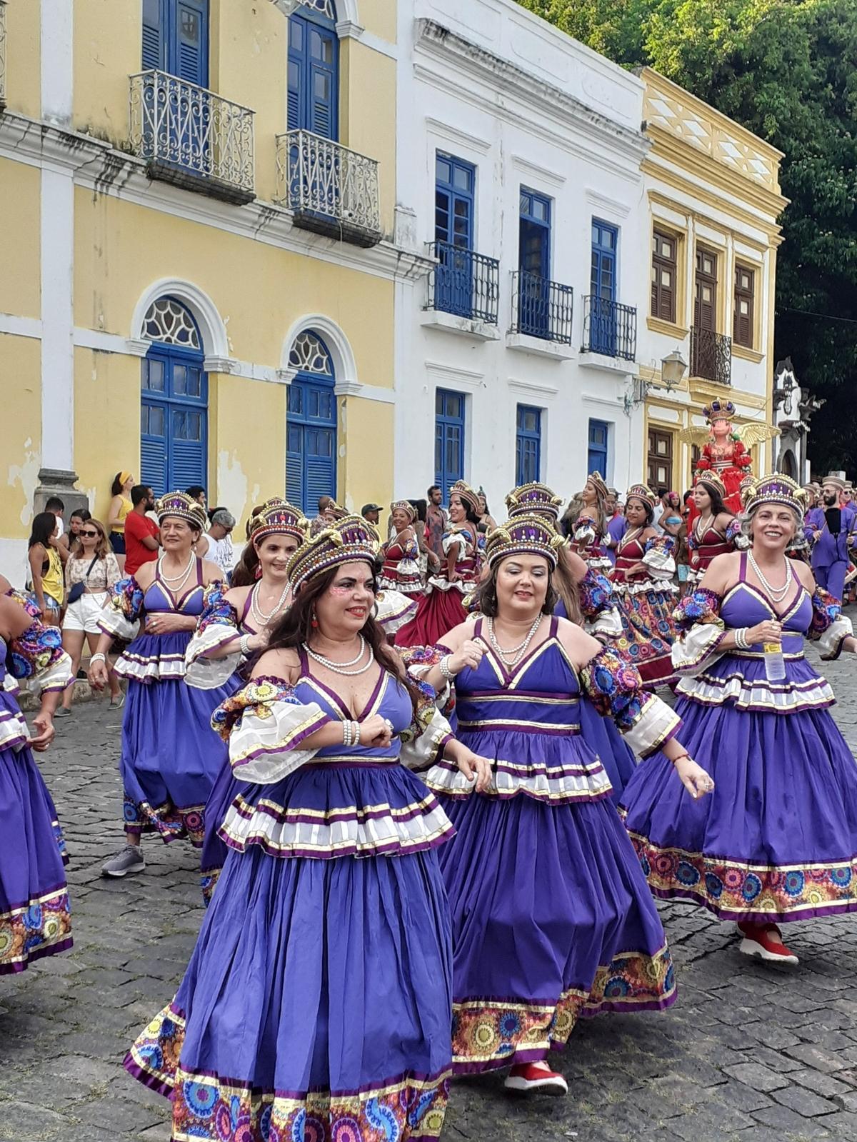 La comparsa de la Cabra, en el Carnaval de Olinda.