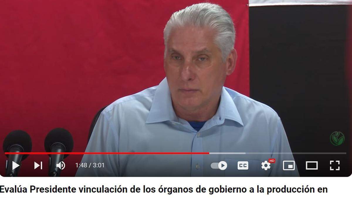 El gobernante cubano Miguel Díaz-Canel critica a dirigentes del país por pasar la mayoría del tiempo en oficinas y reuniones en medio de la aguda crisis.