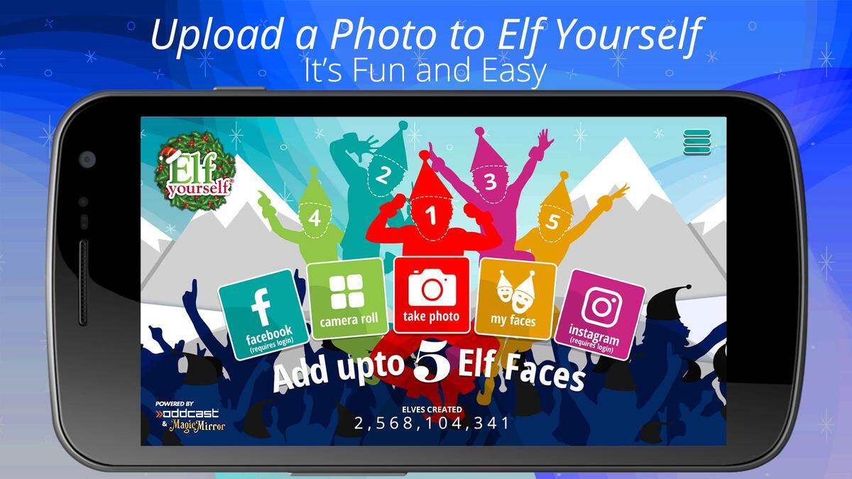 ElfYourself. Una popular aplicación gratuita.
