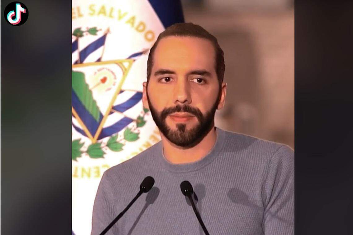El presidente de El Salvador, Nayib Bukele. Captura de pantalla/Tik Tok
