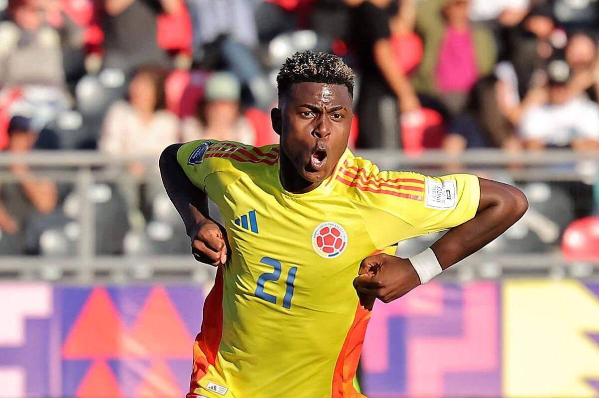 Neyser Villarreal fue la gran figura de Colombia ante España, pero estará ausente por sanción en el partido de semifinal ante Argentina.