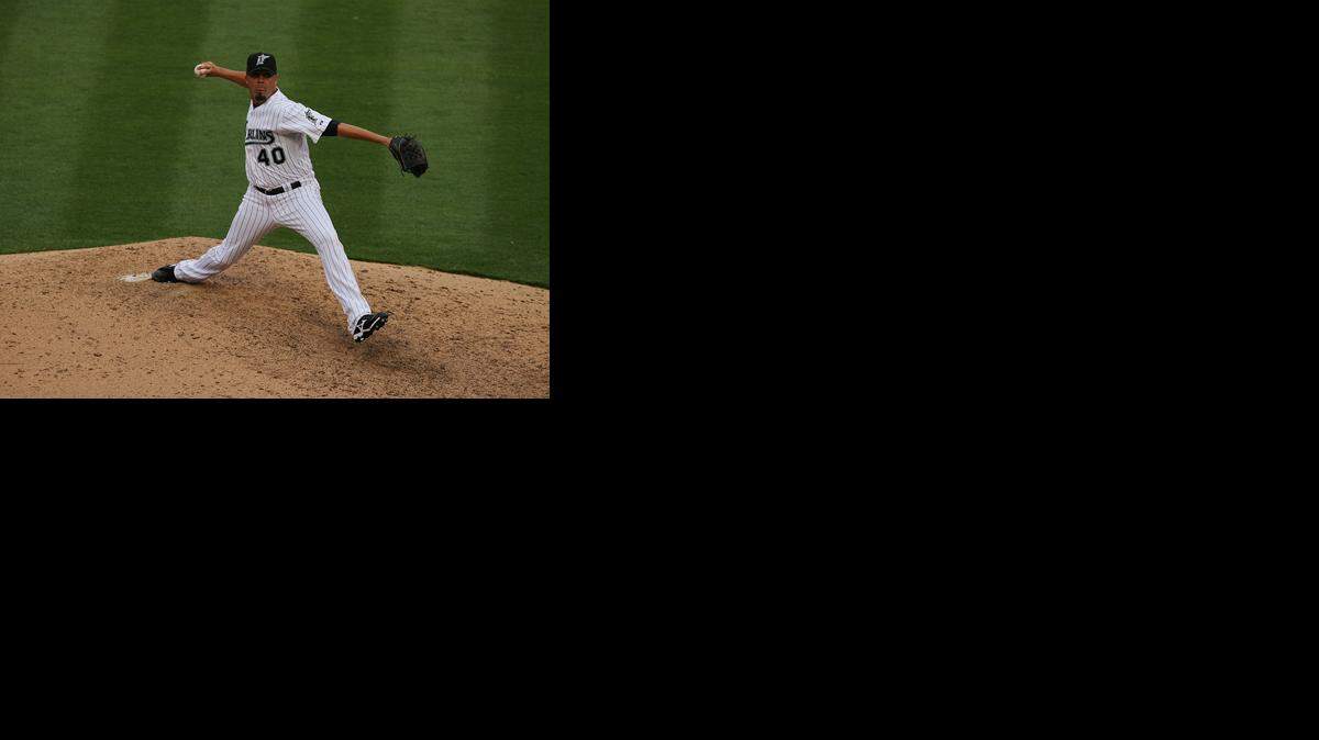 EL LANZADOR de los Marlins Kiko Calero el 6 de abril del 
2009 frente a los nacionales de Washington, en Miami.