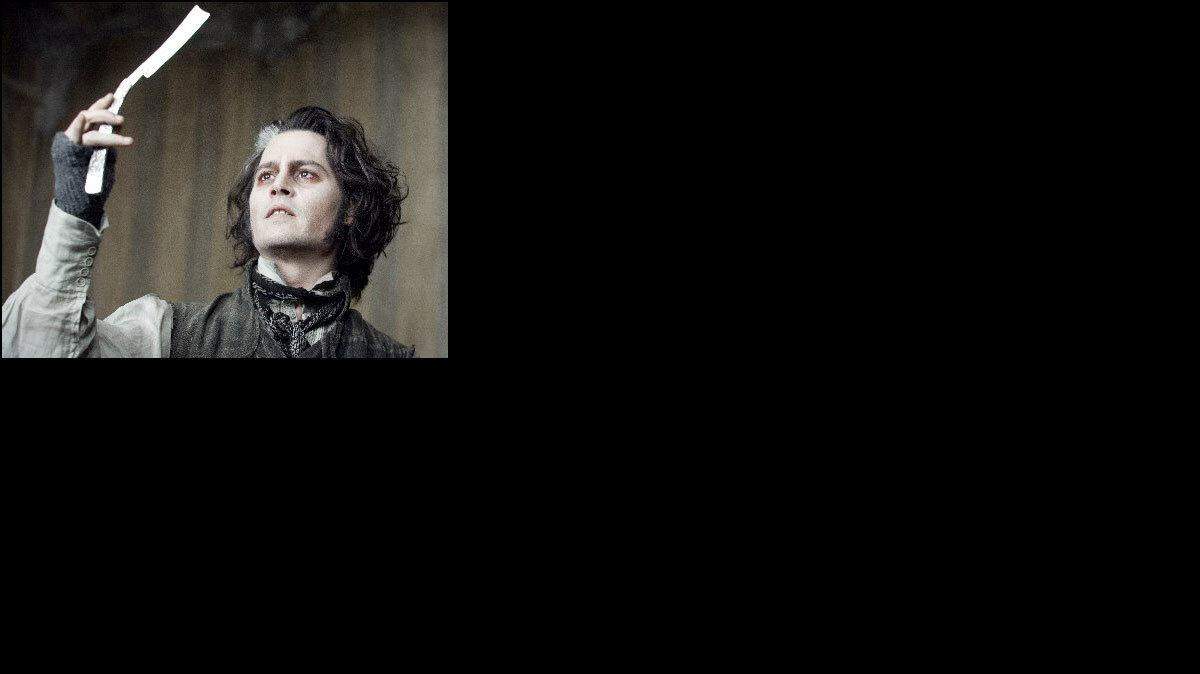 Johnny Depp en una escena de la película "Sweeney Todd The Demon Barber of Fleet Street".