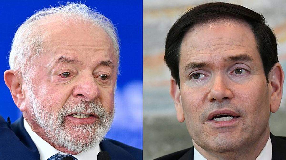El presidente de Brasil, Luiz Inácio Lula da Silva (izq.), llamó enemigo mortal al secretario de Estado de Estados Unidos, Marco Rubio, el martes 2 de junio de 2026.