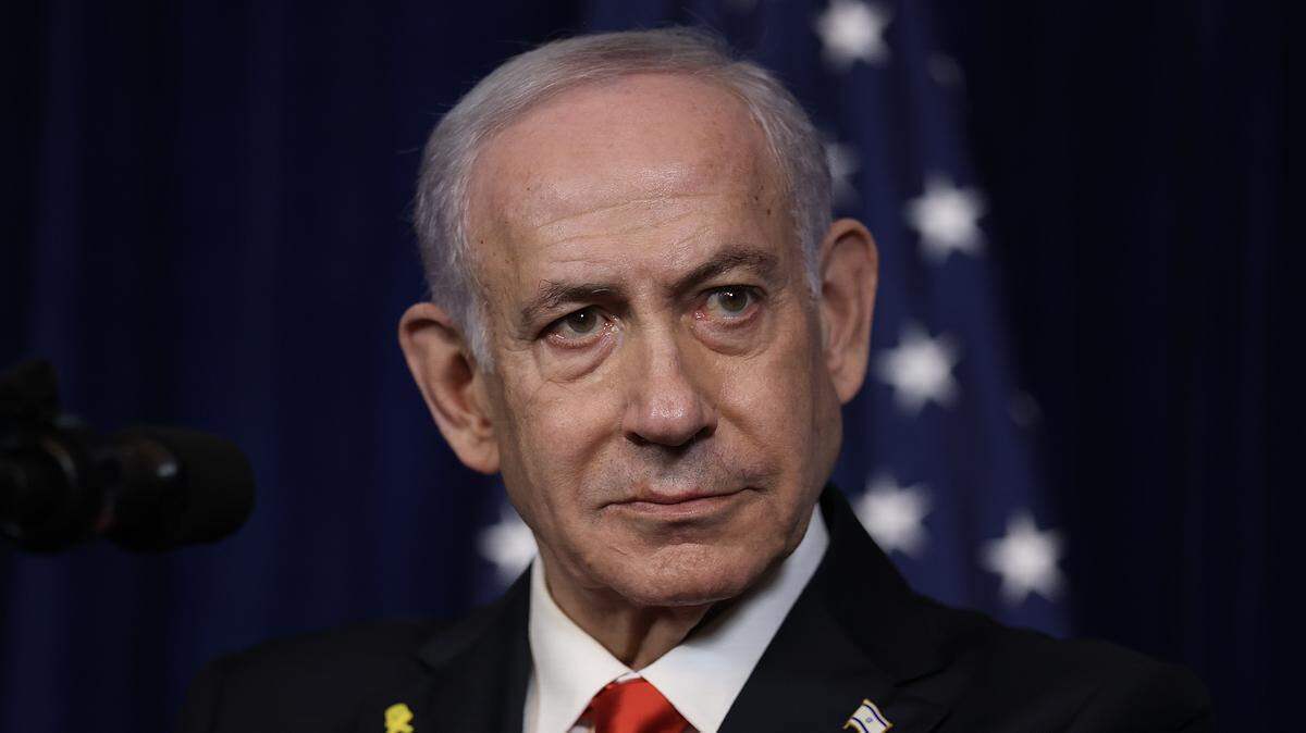 El primer ministro israelí, Benjamín Netanyahu, ofrece una conferencia de prensa junto al presidente de Estados Unidos, Donald Trump, en Mar-a-Lago el 29 de diciembre de 2025 en Palm Beach, Florida.