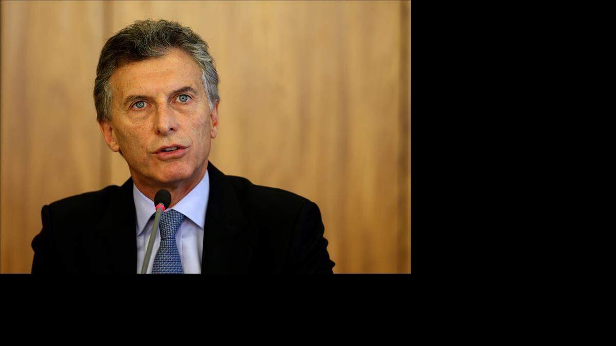 El presidente argentino, Mauricio Macri. 