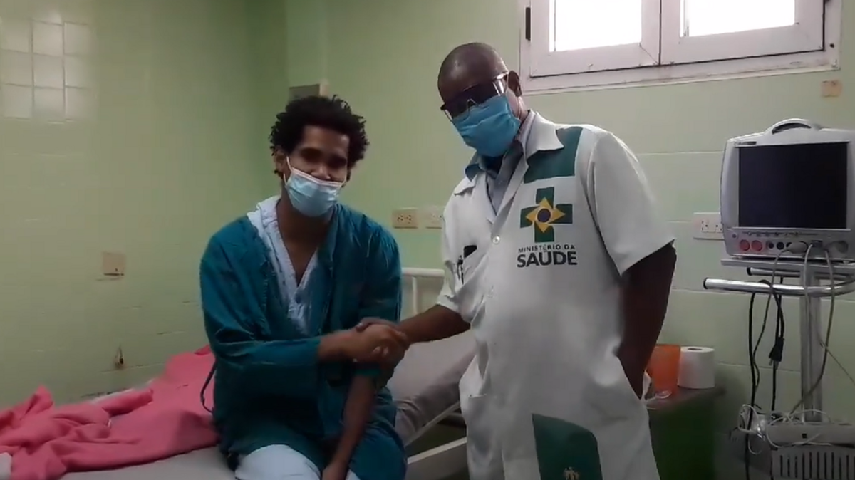 Foto de Archivo. Fragmento de un extraño video donde se muestra a Luis Manuel Otero Alcántara en un hospital de Cuba..