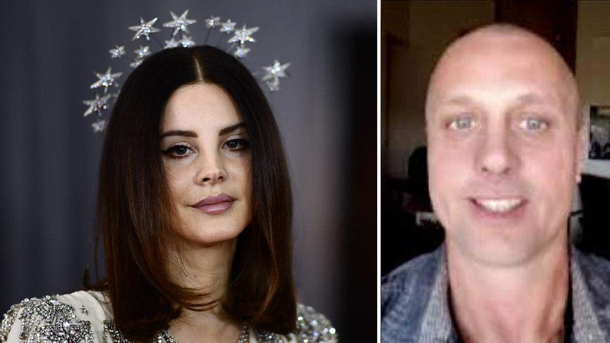 Combinación de fotografías de la cantanta Lana del Rey (izq.) y de Michael Hunt.