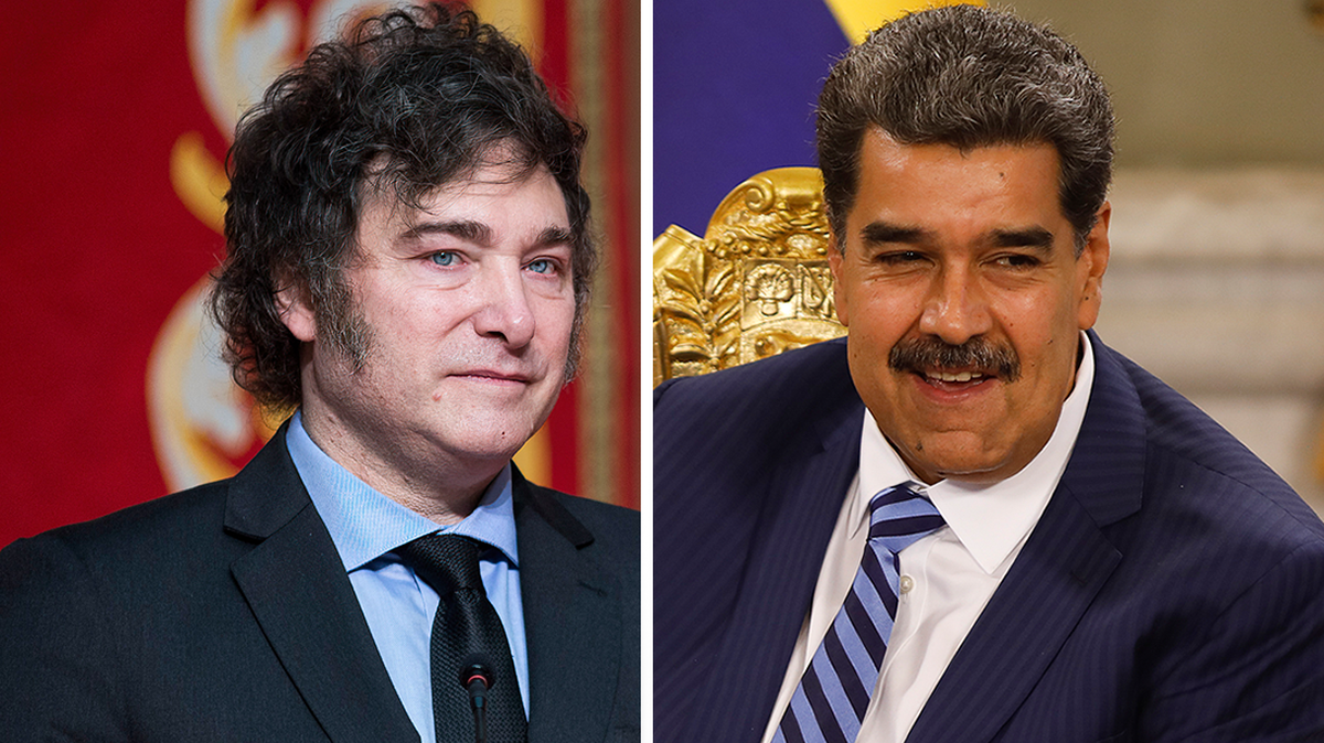 Javier Milei y Nicolás Maduro. Sipa USA