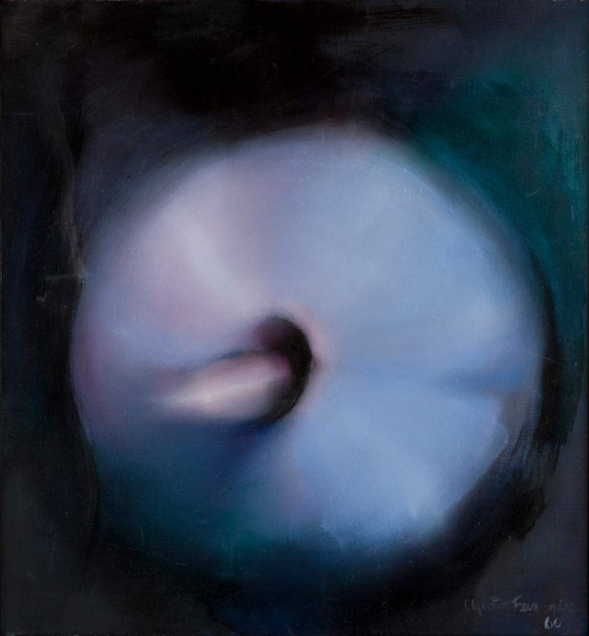 “Sprout”, 1966, óleo sobre lienzo, 25.25 x 23 pulgadas. Donado por José Martínez Cañas, MET 77.10.4.