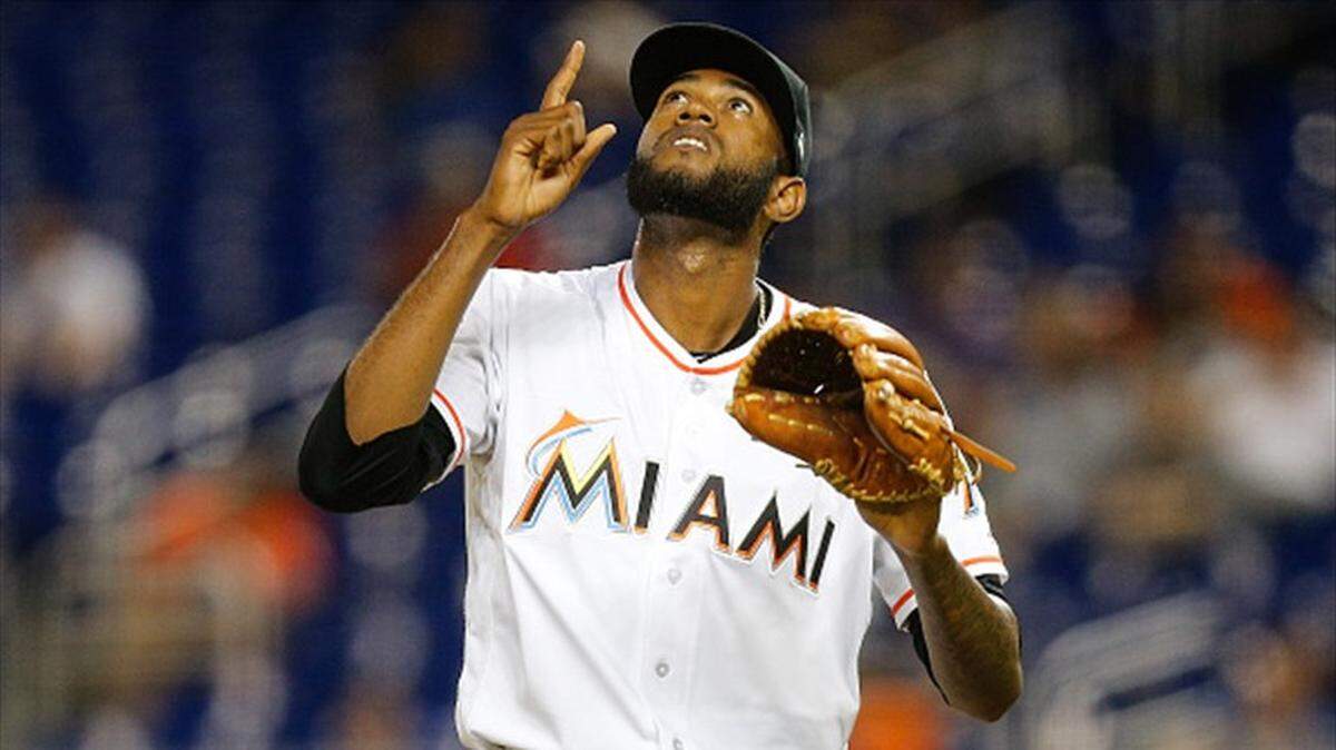 TAYRON GUERRERO se ha convertido en un puntal del bullpen de Miami.