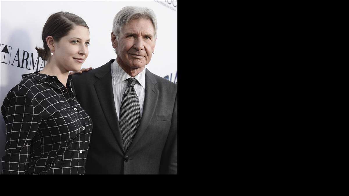 Harrison Ford y su hija Georgia. AP