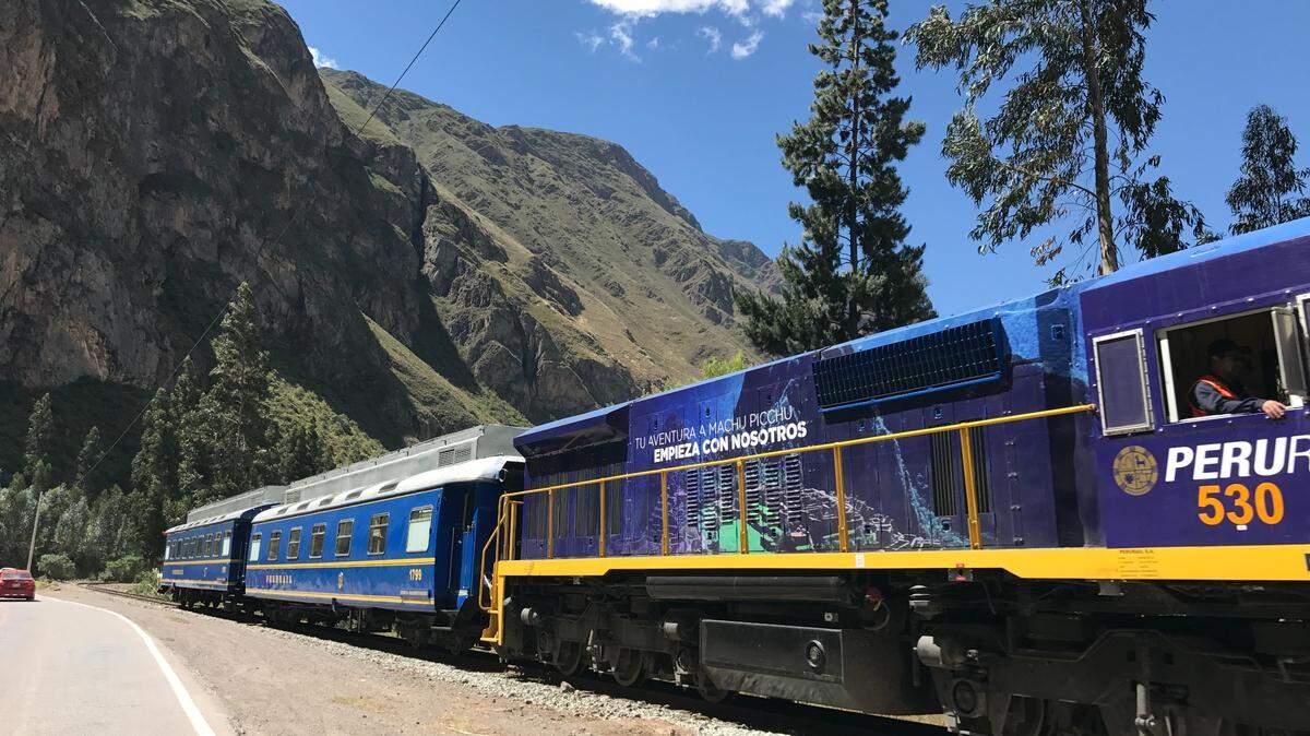 El tren de Machu Pichu.