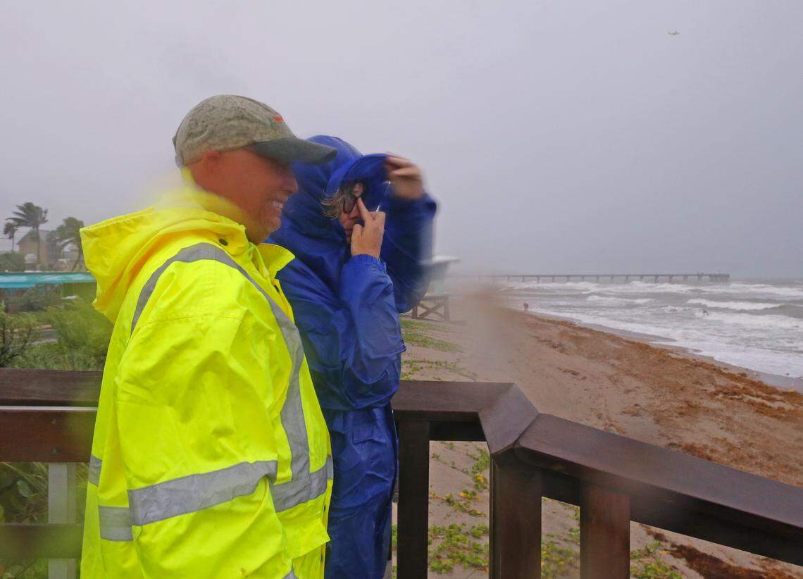 Will your Labor Day 2022 view on any of Florida’s beaches mirror what George and Paulette Haines saw as waves from Tropical Storm Gordon pounded beaches in 2018 in this file photo? Perhaps. Storms are in the forecast. But tropical systems are not expected along Florida’s coast lines.
