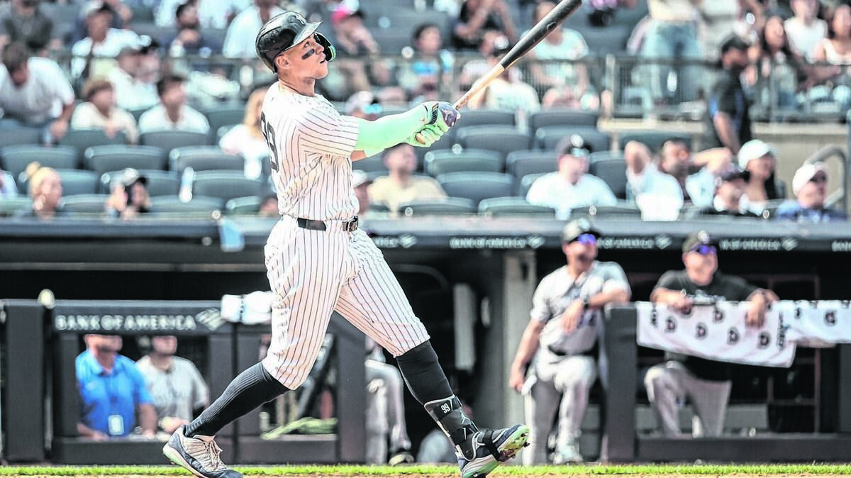 Aaron Judge, de los Yankees, volvió a castigar a los Marlins este viernes 3 de abril de 2026 en el Yankee Stadium.
