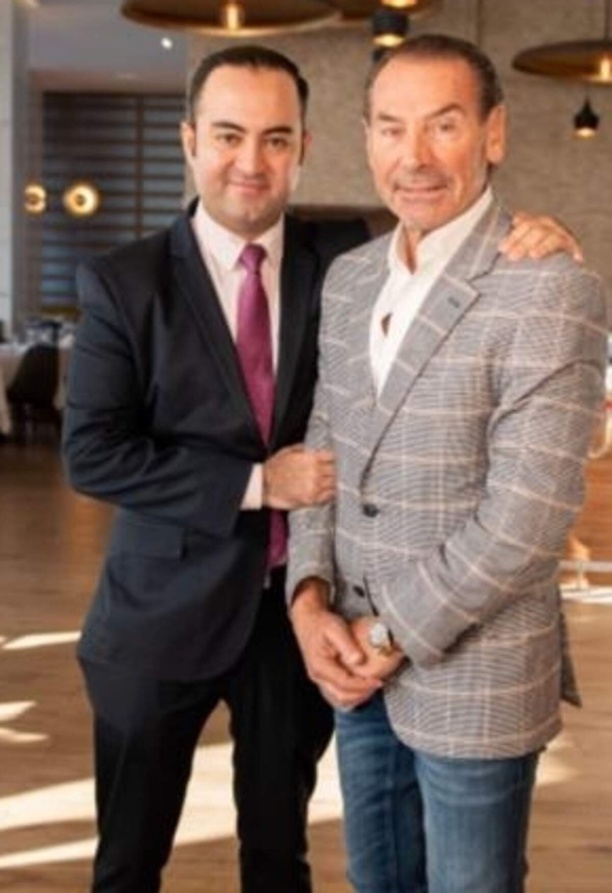 El mánager, Alfredo Montaldo junto al propietario, Piero Filpi.