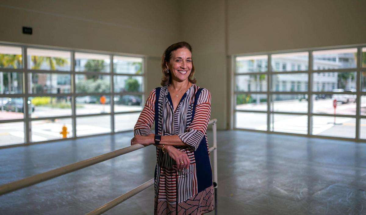 Lourdes López, the Cuban-American artistic director of the Miami City Ballet and former principal dancer of New York City Ballet, is photographed at Miami City Ballet on Wednesday, June 29, 2022, in Miami Beach, Florida.