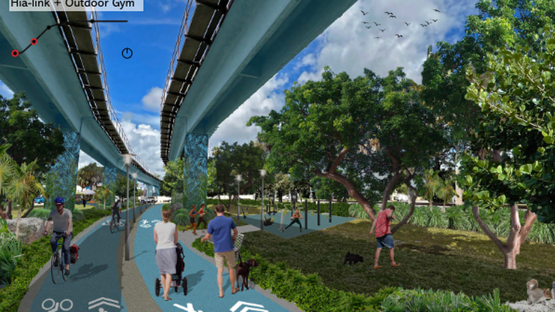 The Hialeah Planning and Zoning Department outlines a project to reconstruct the areas under the Metrorail with the goal of beautifying the space to promote a healthier lifestyle for Hialeah residents.