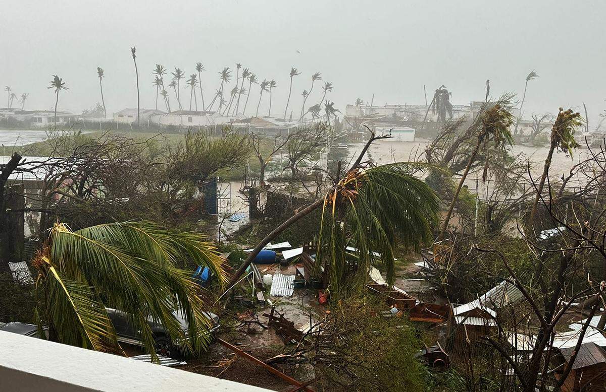 Union Island, a sister-island of St. Vincent and the Grenadines, lost at least 90% of its homes and businesses according to the prime minister after a powerful Hurricane Beryl ripped off roofs and blew apart houses on Monday, July 1, 2024.