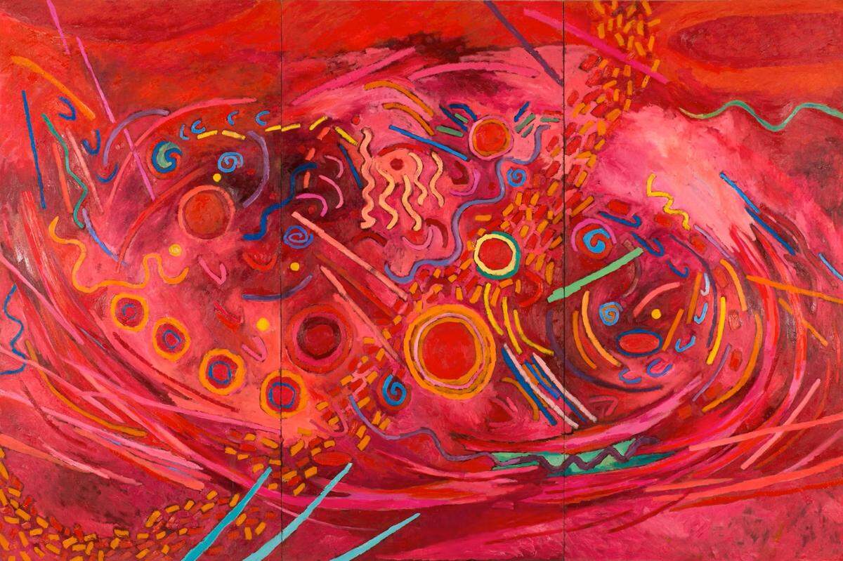 Mildred Thompson, “Music of the Spheres Mars,” 1996, en el Institute of Contemporary Art, que siempre sorprende con su entrada libre.
