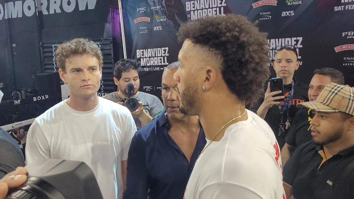 David Morrel durante un encuentro con la prensa en el gimnasio BOXR del downtown de Miami.