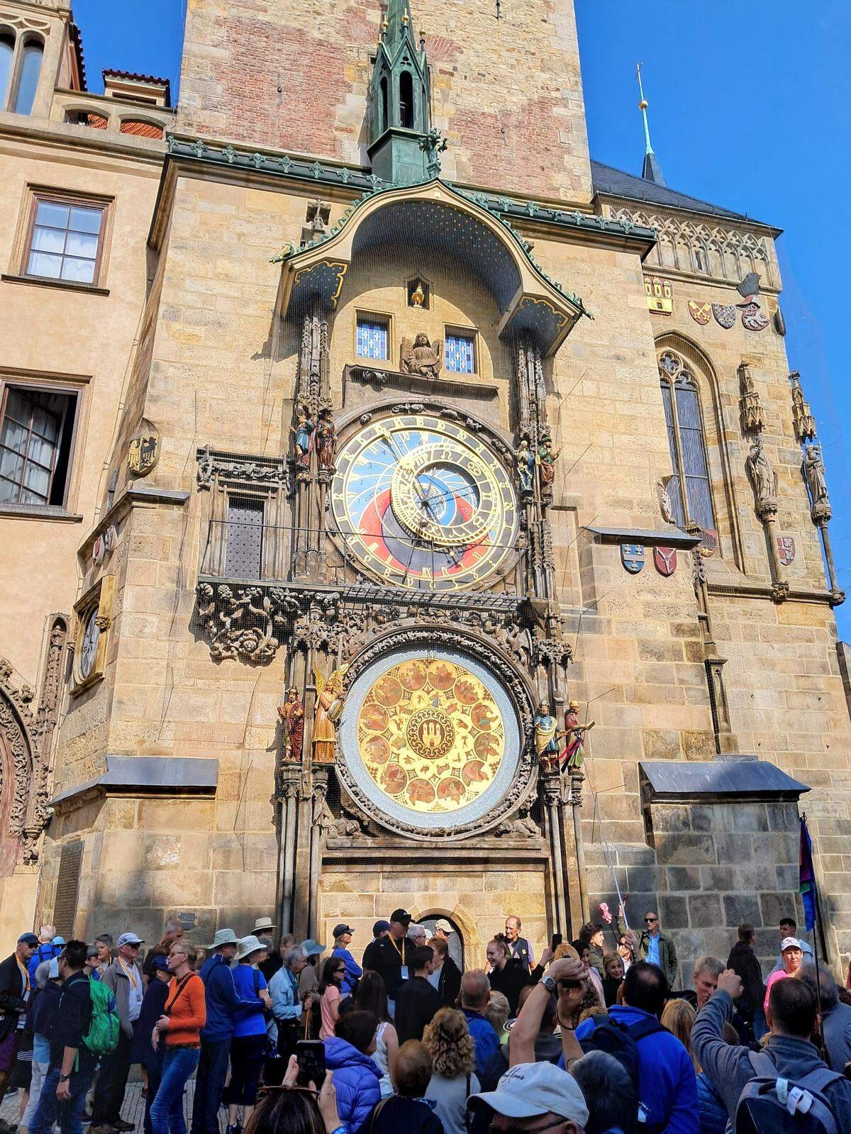 El famoso reloj astronómico Orloj, el más antiguo de toda Europa.