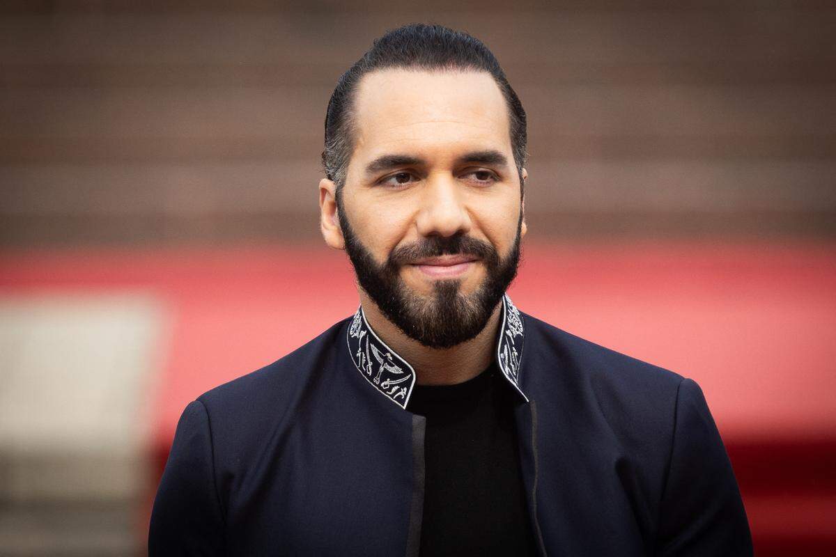 The President of El Salvador, Nayib Bukele, attends an event at the monument to the Liberator General San Martín in Buenos Aires, Argentina, on September 30, 2024.