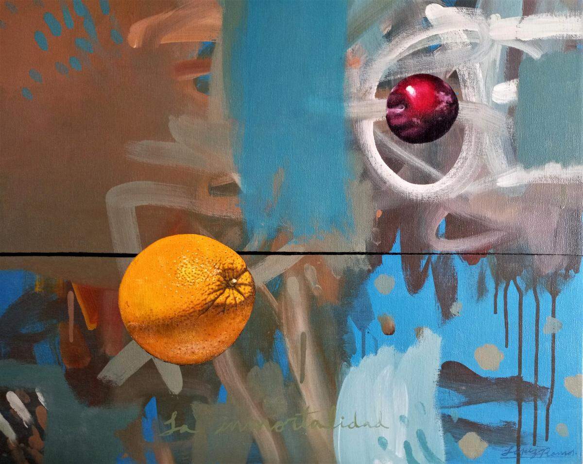 ‘La inmortalidad’, 2002, acrílico y óleo sobre lienzo, de Rafael López-Ramos en Cowry Art Studio.