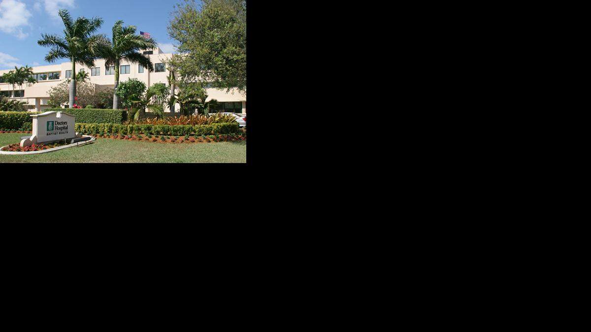 Fachada del Doctors Hospital Baptist Health, en Coral Gables. 