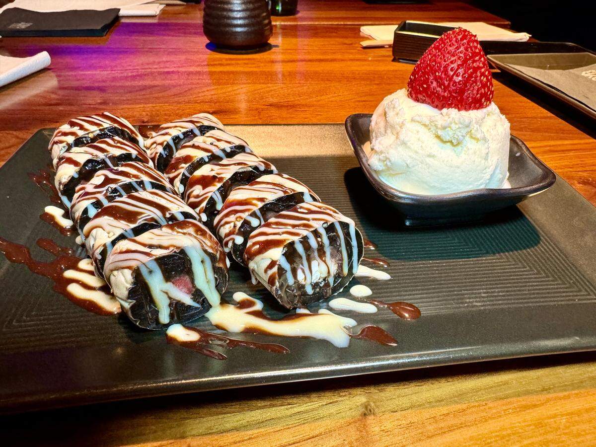 Oreo roll en el restaurante Soya en la ciudad del Doral
