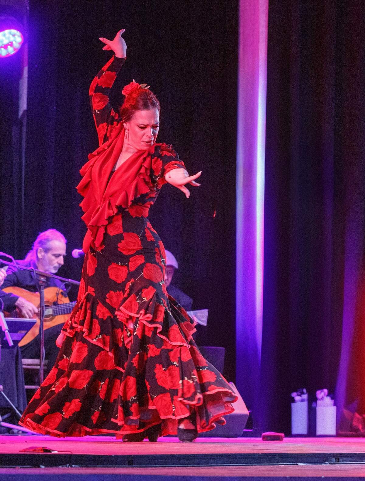 La bailaora Sandra Bara, del Ballet Flamenco La Rosa (BFLR).
