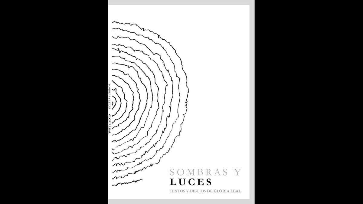 Portada de 'Sombras y luces'. Libro de poemas de Gloria Leal.